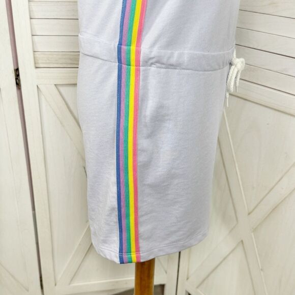 Joe Boxer Rainbow Striped Sides Shorts Romper Playsuit Lavender Juniors Medium - Picture 6 of 12